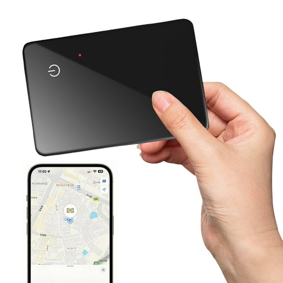 KUKIDSVO Ultra-Thin GPS Tracking Card, Anti-Lost Locator Device for Wallet, Bag, Luggage and Valuables Tracking