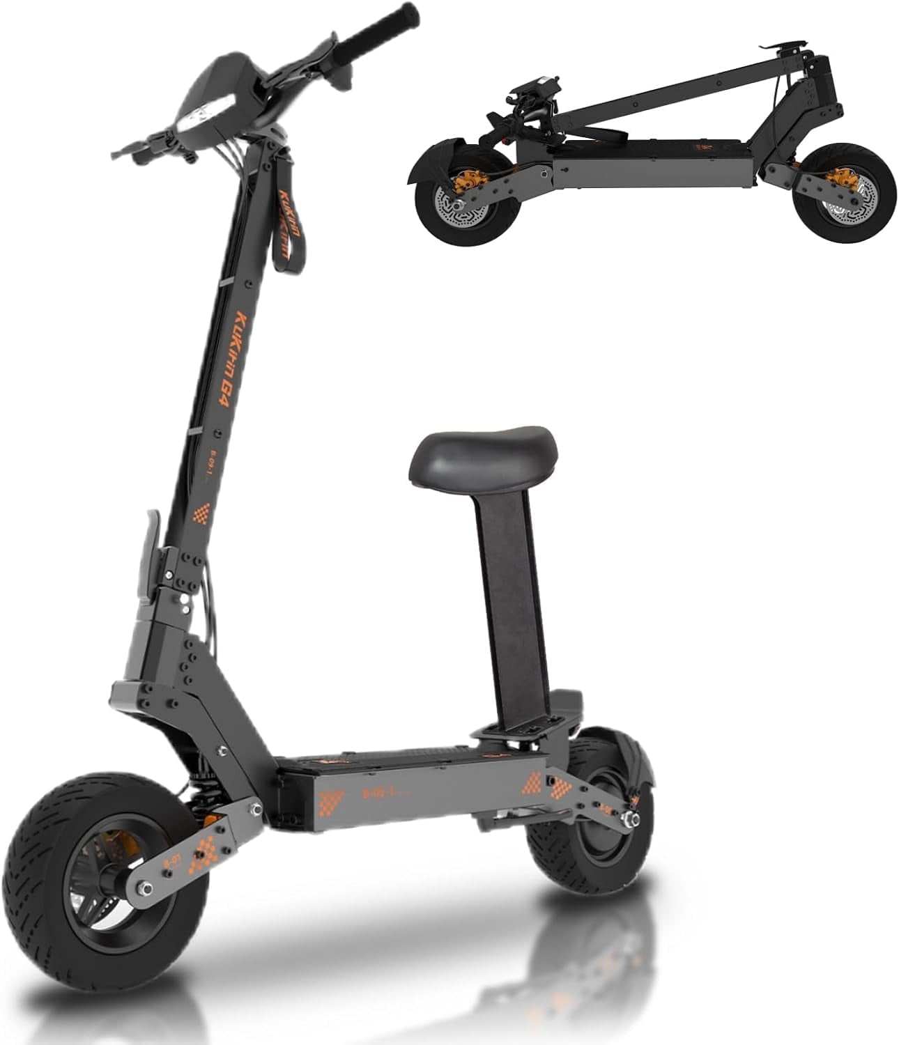 KUKIRIN G4 Electric Scooter | 1200WH Power | 2000W Motor, 2000W Electric Scooter with Seat, Max 43 Miles Range & 43 MPH Speed, 11" Off-Road Tires, Foldable Fast E Scooter with Dual Disk Brakes