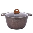 thumbnail image 1 of KUKMARA  "Granit Ultra" Aluminium Marble Non-Stick Pot w/Glass Lid 6.3 Quart, 1 of 8