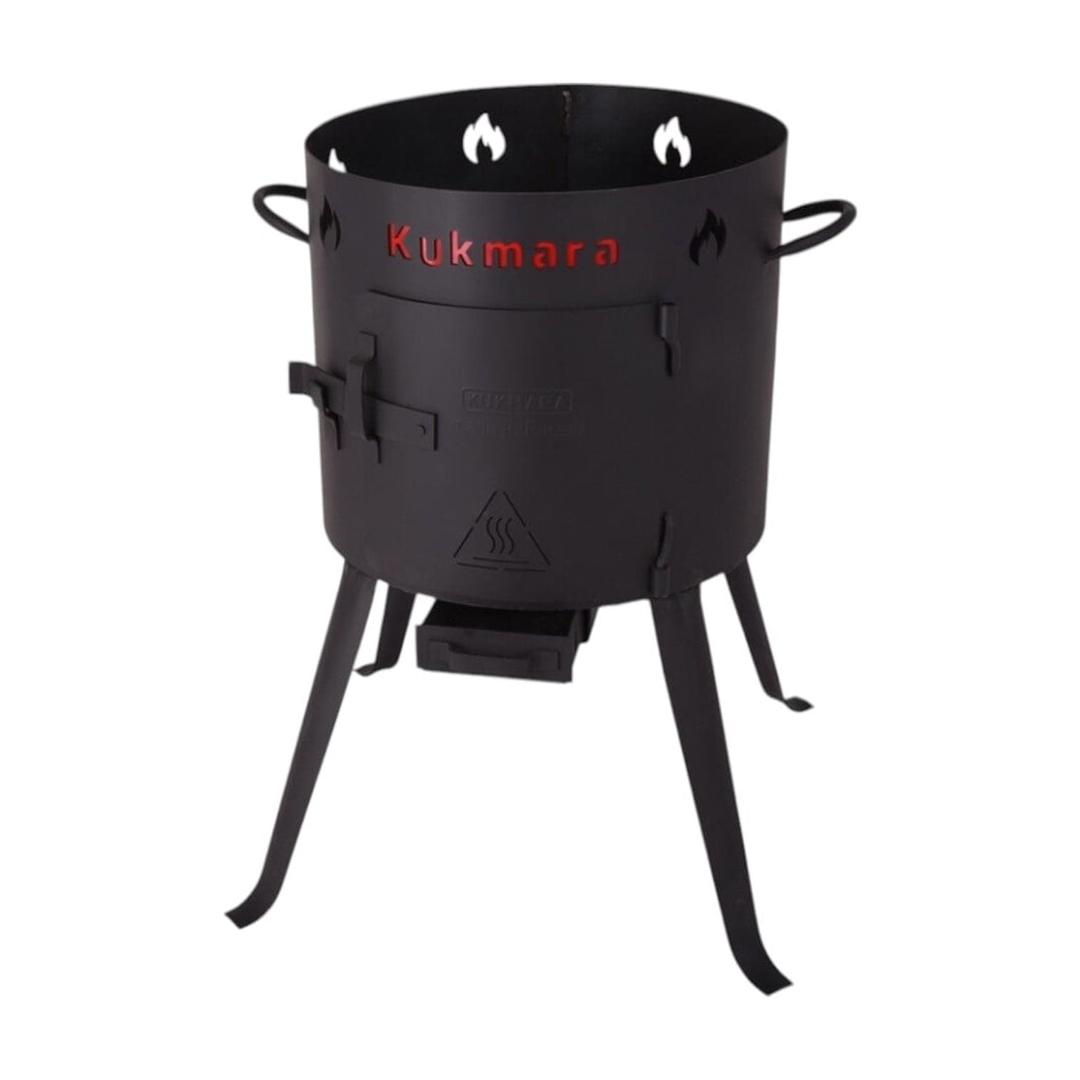 KUKMARA Steel Uchag for Kazan 15.8 Qt (15 L) Outdoor Oven Stove Wood Fire Oven Camping Furnace for Cauldron