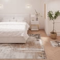 thumbnail image 1 of KUKOON Beige Distressed Abstract Area Rug, 1 of 4