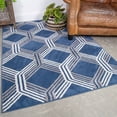 thumbnail image 1 of KUKOON Navy Blue Geometric Living Area Rug, 1 of 3