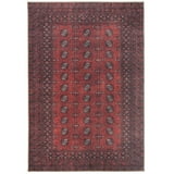 KUKOON Opulent Red Washable & Non Slip Persian Style Area Rug - Walmart.com