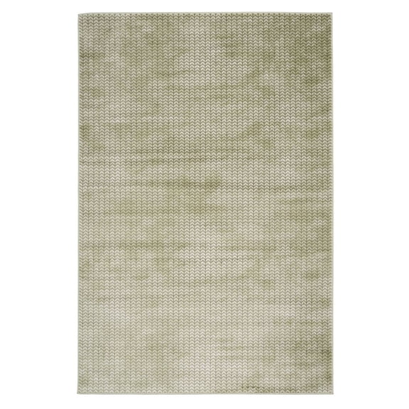 KUKOON Pale Green Chevron Living Room Area Rug