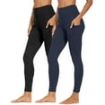 thumbnail image 1 of KUKOOSONG 2PCS Womens Yoga Leggings Ankle High Waist Tummy Control with Side Pockets, 1 of 6