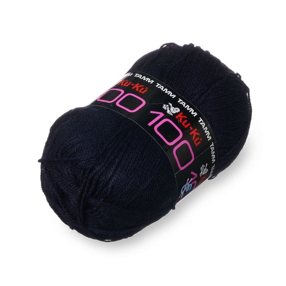 KUKU 100 [100grs] by TAMM - Soft Yarn for Baby Clothes and Warm Blankets - Color Navy Blue 7970