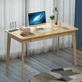 thumbnail image 1 of KULAGAGA Desktop Computer Desk Simple Modren Table 47in For Small Area Wood Study Office Desk Corner Computer Desk Workstation For Home Office Living Room, 1 of 7