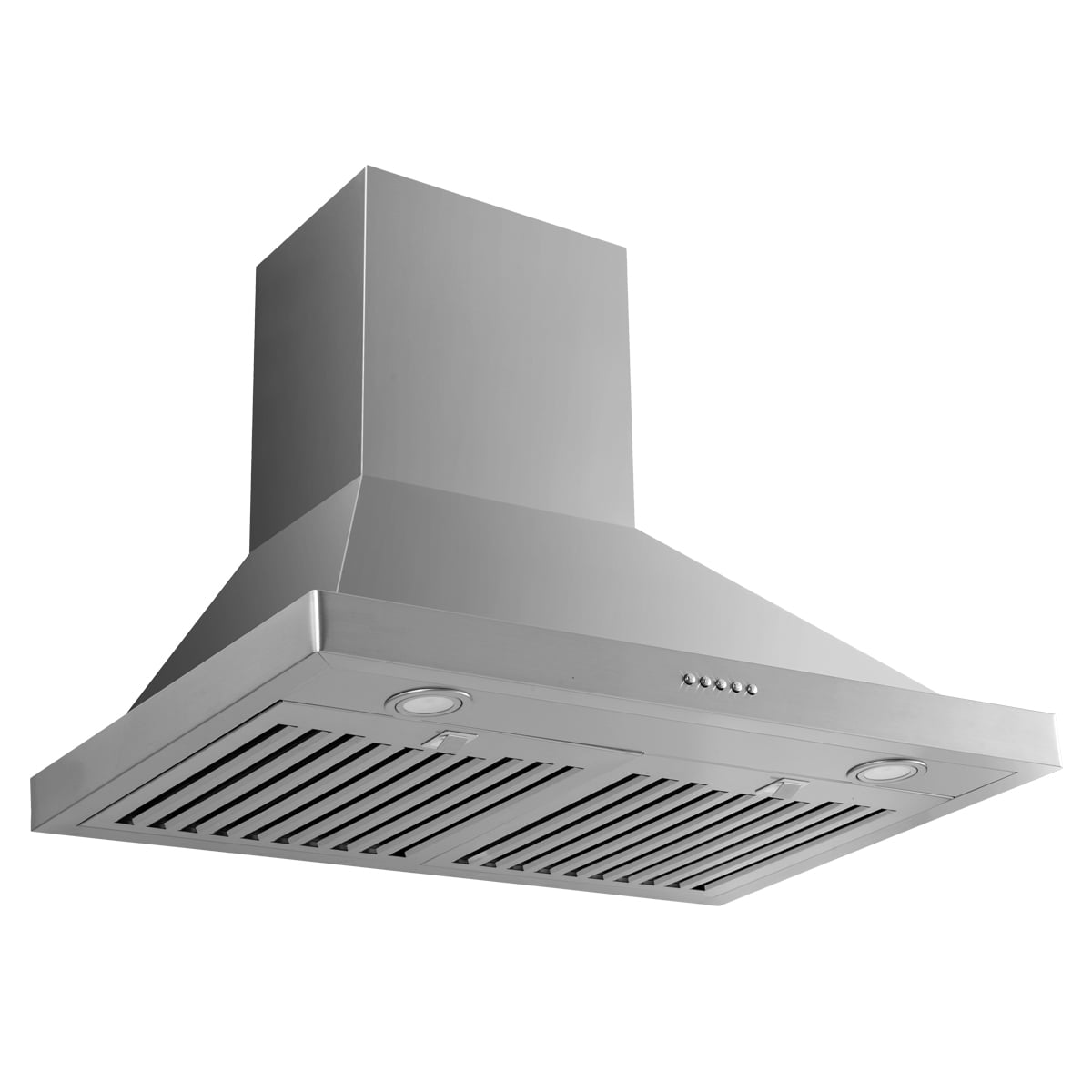KULED Wall Mount Range Hood Vent Stainless Steel Kitchen 3 Speed