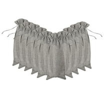 KULOKHUI Bottle Covers 10pcs Linen Wine Bags Wine Bottle Cover Wine Bottle Gift Bags with DrawstringGreyOne Size
