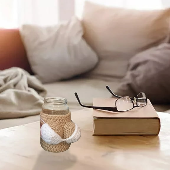 KULOKHUI Bottle Covers Crochet Is Suitable For Beer Bottles, Sodas, Sexy Bikini TopsWhiteOne Size