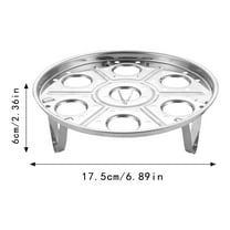 KULOKHUI Grill Warming Rack Stainless Steel Steaming Eggs Rack Double-Layer Kitchen Steaming Rack Heat Insulation Detachable Tripod Steaming Rack