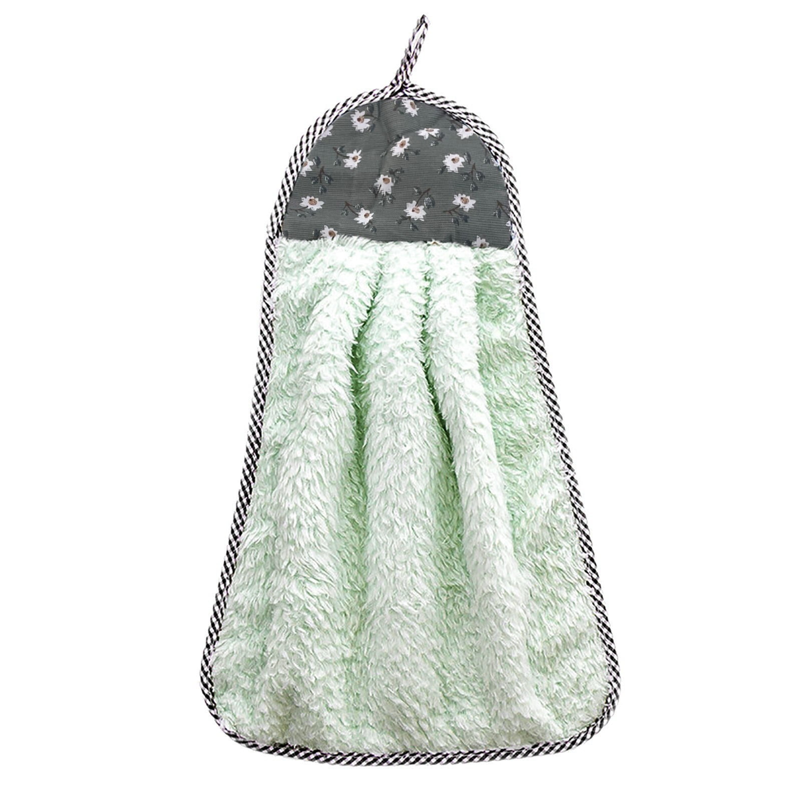 KULOKHUI Hand Towel Nonstick Oil Coral Velvet Hanging Hand Towels ...
