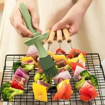 KULOKHUI Oil Sprayer for Cooking Oil Brush With Bottle Olive Oil Dispenser Bottle With Silicone Brush 2 In 1 Silicone Measuring Oil Dispenser Bottle For Kitchen Cooking Frying200MLGreenOne Size