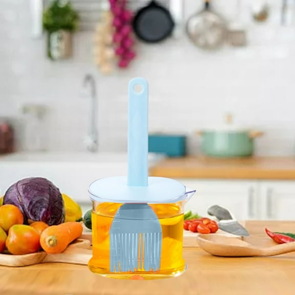 KULOKHUI Oil Sprayer for Cooking Household Barbecue Grill Pan Oil Pot Oil Brush Dual Use Baking Brush Storage Kitchen AccessoriesBOne Size