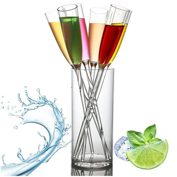 KULOKHUI Wine Glasses Floating Champagne Flutes Floating Champagne Glasses For The Pool Floating Wine Glass Champagne Flutes Bouquet Vintage Acrylic Colorful Transparent GlassesCL2One Size