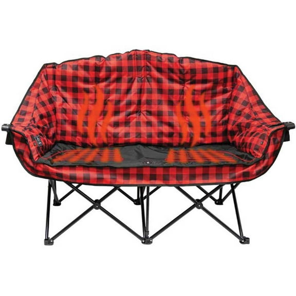 KUMA 893-KM-BBBTHDC-RB Bear Buddy Heated Chair with Power Bank & Bluetooth - Red/Black