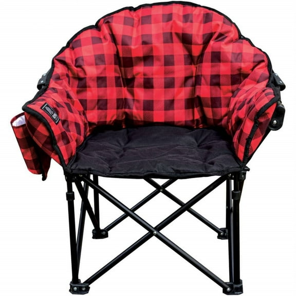 KUMA Outdoor Gear 859-KM-LBJCH-RB Lazy Bear Junior Camping Chair Red/Black Plaid