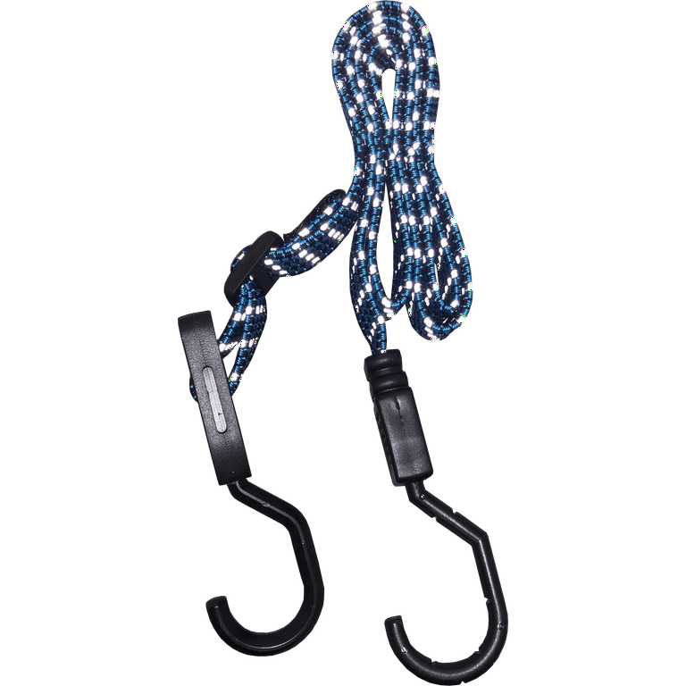 KUMA Reflective Rubber Adjustable Bungee Cord, 5 Count