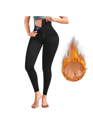 KUMAYES Sauna Sweat Pants for Women High Waist Slimming Shorts