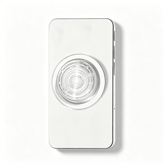 KUMEE Clear Magnetic Collapsible Mobile Phone Grip Compatible with Magsafe,Transparent Cell Phone Stand Holder for Iphone Smartphone and Tablet Pop Socket for Iphone