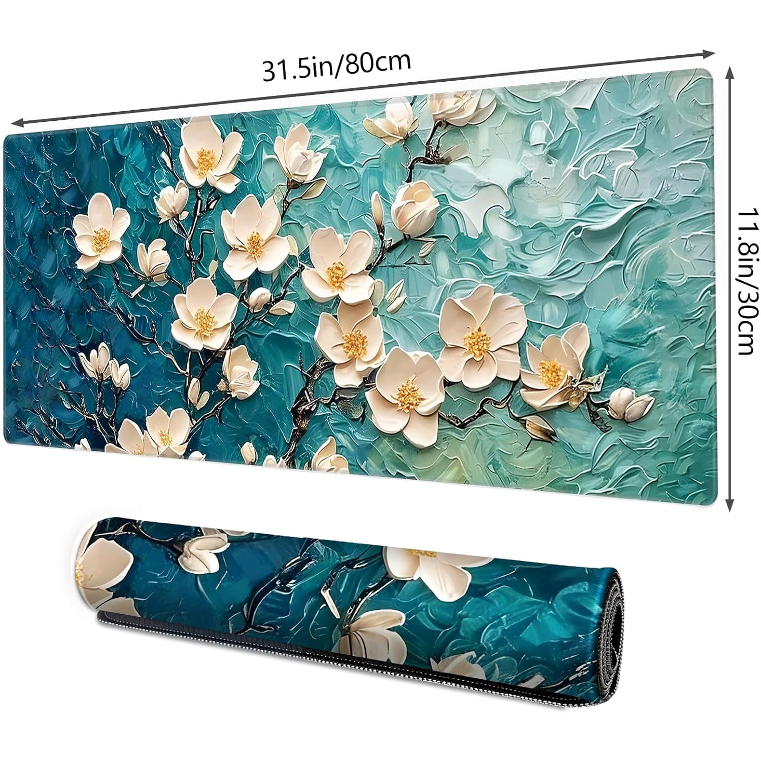 KUMEE Gaming Mouse Pad Xxl Xl Large Long Extended Big Mousepad Non-Slip ...