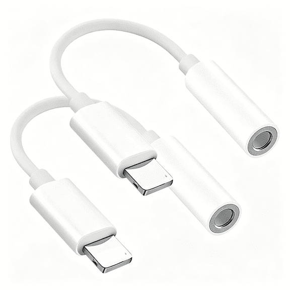KUMEE Headphone Adapters, 2 Pack 3.5 Mm Headphone Jack Audio Aux Adapter Dongle | Compatible with Iphone 14 13 12 11 Headphone Adapters Aux to Usb C
