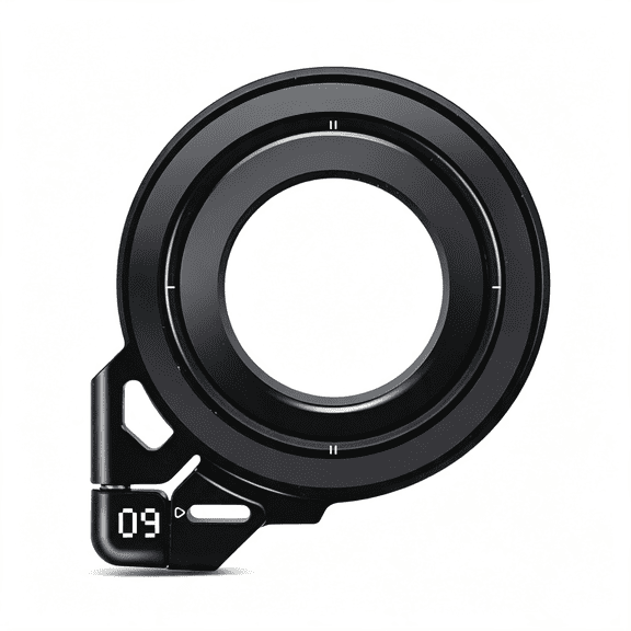 KUMEE Magnetic Ring Grip | Omnidirectional Rotation | Magsafe Compatible | Aluminium Alloy Construction | Stable Dual-Sided Magnetic Attachment | Includes Handle Ring Phone Stand- Black