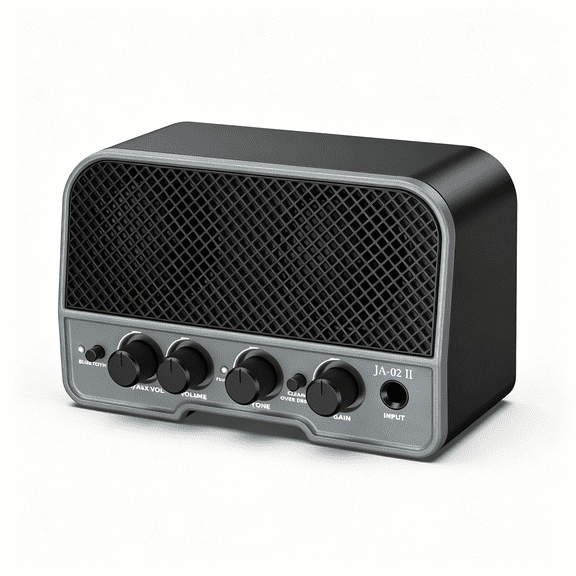 KUMEE Mini Guitar Amp Rechargeable Electric Guitar Amplifer 5W, Clean/Overdrive Channels,Portable Small Amp for Guitarist Practice, Guitar Amp Black