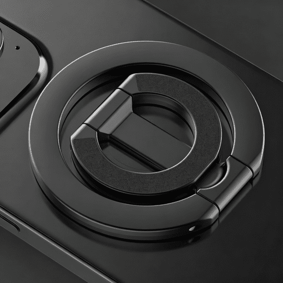 KUMEE Phone Grip Holder Dual-Sided Magnetic Finger Ring Adjustable Kickstand Loop for Iphone 17/16 Pro Max/15 Plus/14 Pro/13 Mini/12,,Magnet Phone Stand Grip Compatible with Mag Car Mounts