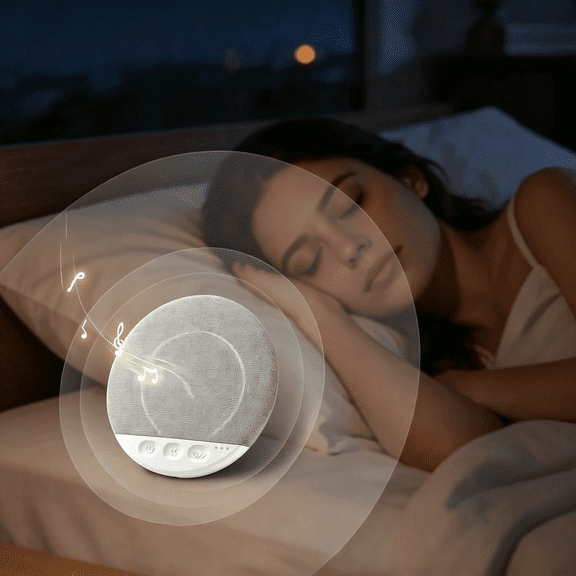 KUMEE under Pillow Speaker for Sleeping,Bluetooth Sleep Speaker with White Noise Machine and Timer,Headphone-Free Mini Sound Speaker for Side Sleepers(Oatmeal)