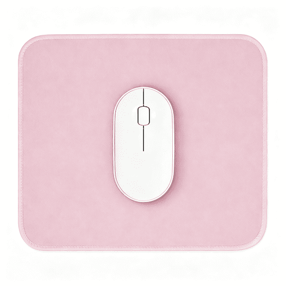 KUMEE Pink Mouse Pad,Nice and Cute Mouse Pad,Splash-Proof Textured 10.2X8.2Inch,Stitched Edge Non-Slip Waterproof Rubber,Classic Pink Mouse Pad