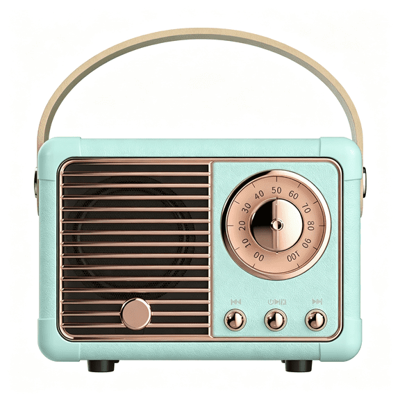 KUMEE Retro Bluetooth Speaker,Vintage Decor,Gifts for Teen Girls Women|Small Portable Speaker,Wireless Speaker,Hd Stereo Sound,Retro Decor for Home Bedroom Kitchen,Gifts for Teen Girls Women