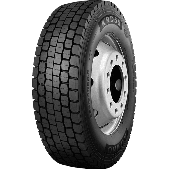 KUMHO 295 / 80R22.5 18PR Drive Tire | Extreme Durability, Open Shoulder Traction & Fuel Efficiency | 152/148 Load Index