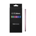 thumbnail image 1 of KUMHONW 12x Metallic Non-Toxic Colored Pencils, 12-Color Soft Core, Art Coloring Drawing Pencils for Adult Coloring Book, Sketch,Crafting Projects, 1 of 7