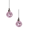 thumbnail image 1 of KUMHONW 2Pcs Clear Crystal Ceiling Fan Pull Chain Crystal With 21 Inch Beaded Extension Pull Chains for Ceiling Fans And Lights Ceiling Fan Pulls Light Pull Chain Beaded Pull Purple1*2, 1 of 4