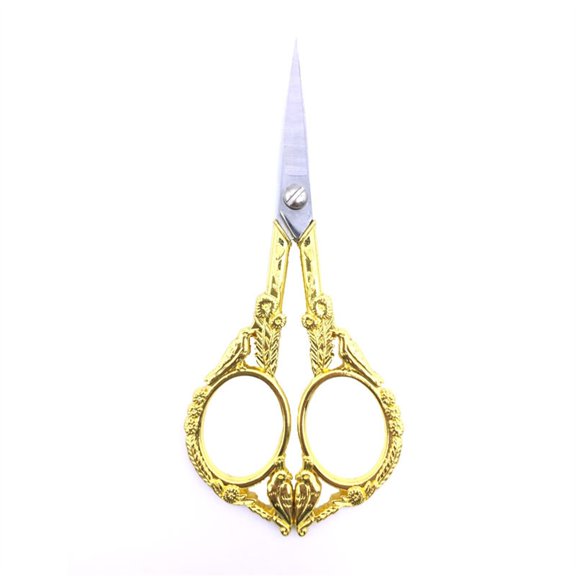 KUMHONW Embroidery Scissors Sewing Embroidery Scissors Small Vintage Sharp Detail Shears For Craft Artwork Needlework Yarn Handicraft DIY Tool Thread Snips Office&Craft&Stationery