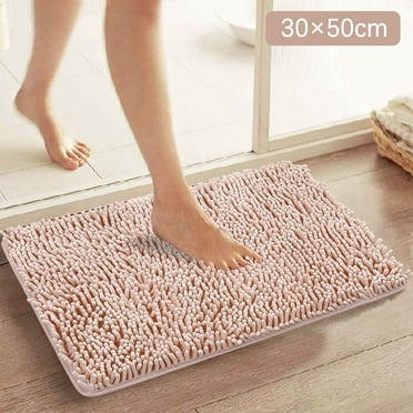YAZHPA Light Colored Bathroom Carpet Absorbent Bathroom Mat Soft And Comfortable Furry Durable Thickened Bathroom Carpet Machine Washable Reusable Carpet