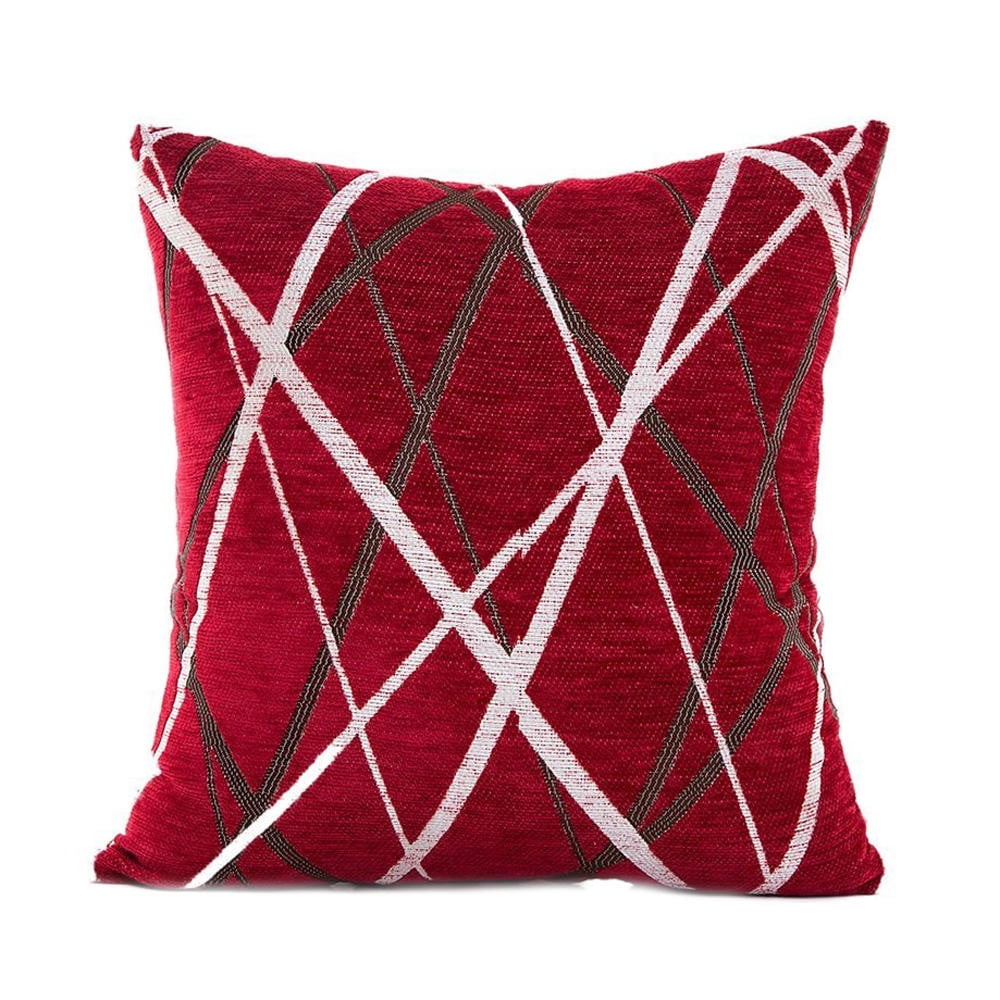 YAZHPA Stylish Simplicity Polyester Cushion Cover Sofa Throw Pillow