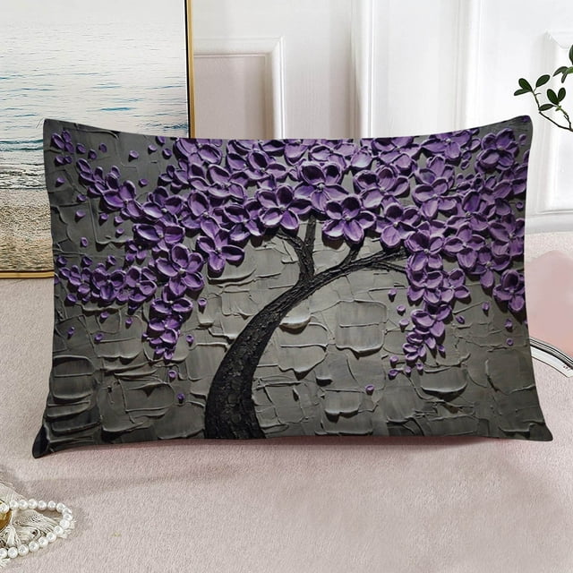 YAZHPA Rectangle Pillow Cover Cushion Case Toss Pillowcase Hidden