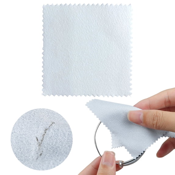 KUMHONW Polishing Cloths,Bulk Pack,for Silver,Gold,Brass and Copper Jewelry (1 Pack)