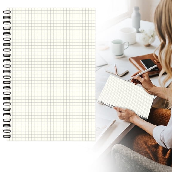 KUMHONW Spiral Notebooks A5 Lined 1Pcs College Ruled Journals Bulk Thick Paper for Work,Study,Notes Taking,Gifts 120 Pages/60 Sheets Kraft Brown