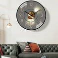 YAZHPA 8 Inch Modern Wall Clock Silent Non Ticking Battery Operated