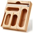 KUNABOO Bamboo Ziplock Organizer, FSC EcoFriendly, Kitchen Storage Bag