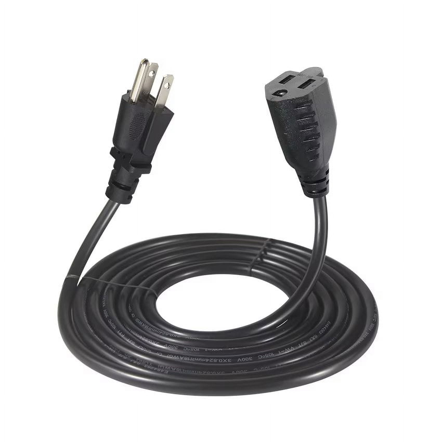 StarTech.com 10ft 3m Power Extension Cord NEMA5 15R to NEMA5 15P Black  Extension Cord 13A 125V 16AWG Computer Power Extension Cable - Office Depot