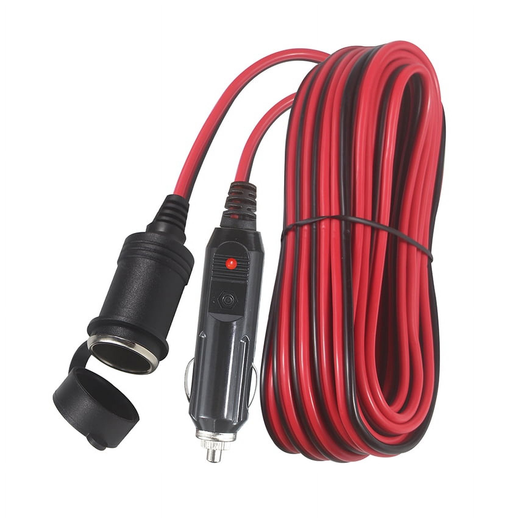KUNCAN Cigarette Lighter Extension Cord , 6FT 12V Car Extension Cord