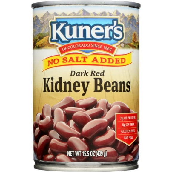 KUNERS BEAN KIDNEY RED NO SALT 15 OZ - Pack of 12