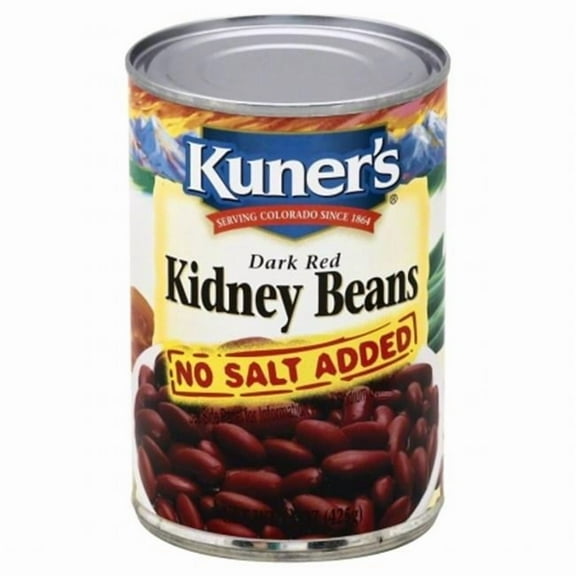 KUNERS  Bean Kidney Red No Salt, 15 Oz.
