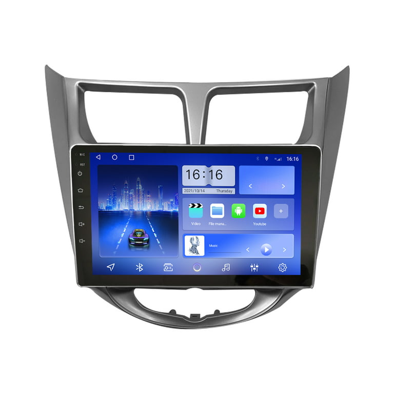 KUNFINE Android 10 Autoradio 9 Car Navigation Stereo Octa Core 4GB 64GB  Multimedia Player GPS Radio 2.5D Touch Screen for Hyundai Verna Accent  Solaris 2010 2011 2012 2013 2014 2015 2016 