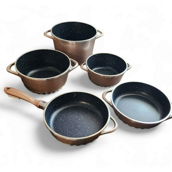 Kung Fu Master Cyclone 9-Piece Nonstick Cookware & Kitchen Set, Die Cast Aluminum