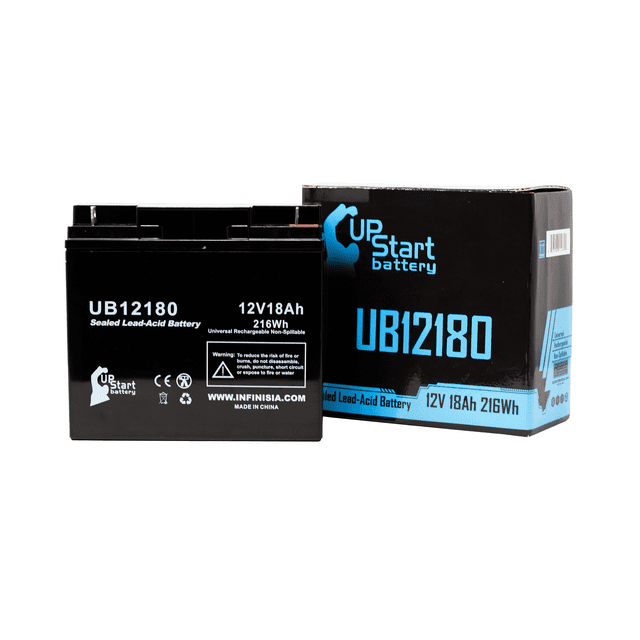 KUNG LONG WP18-12 Battery Replacement - UB12180 Universal Sealed Lead Acid Battery (12V, 18Ah, 18000mAh, T4 Terminal, AGM, SLA)